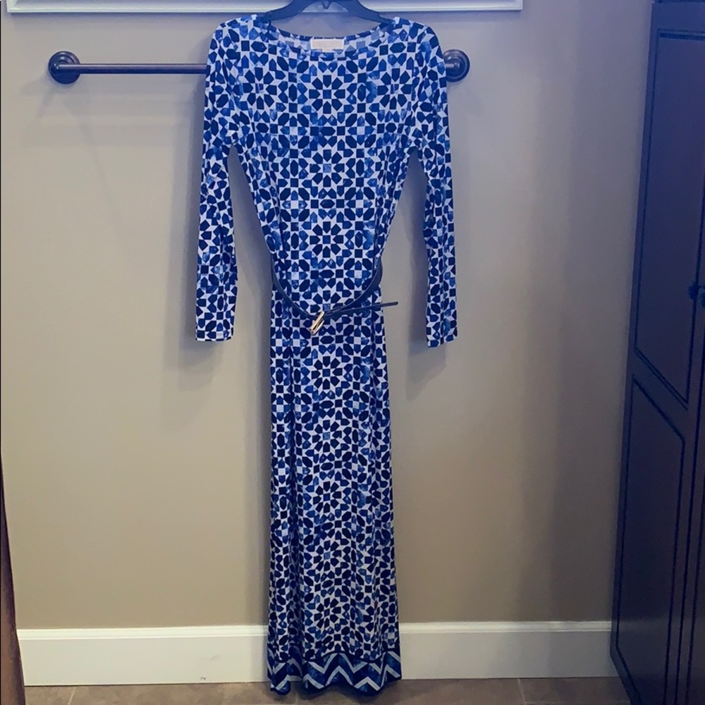 ON HOLD Michael Kors Tile Print Maxi Dress